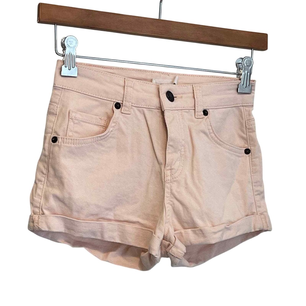 Subdued Regular Shorts Pink Denim Rolled Cuff Size 24 US 2